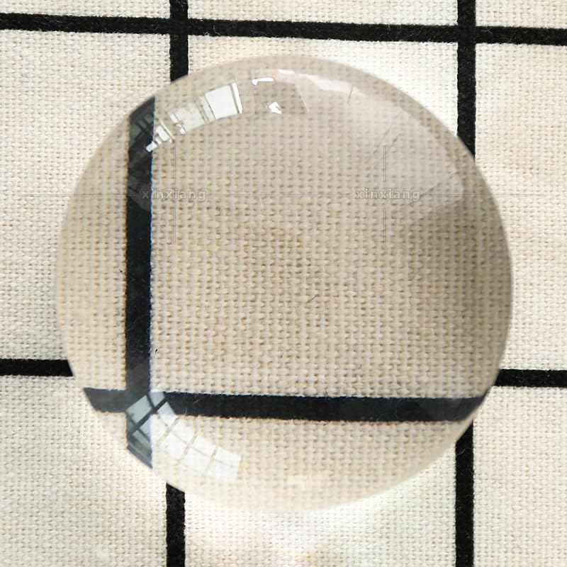 Hztyyier 6X Reading Magnifier, 3 Inch Acrylic Paperweight Reading Dome Magnifying Glass with Pouch for Glass Optical Half Ball Lens - Image 3